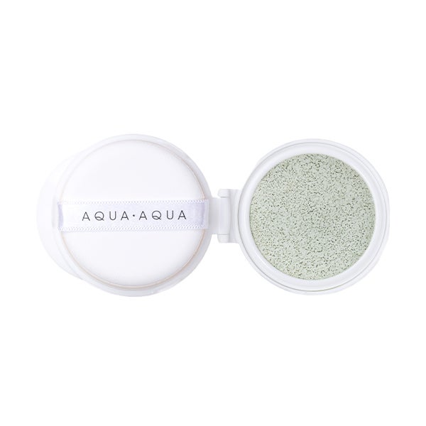 【サステナブル】オーガニッククッションコンパクト カラーベース（リフィル）※パフ付き グリーン